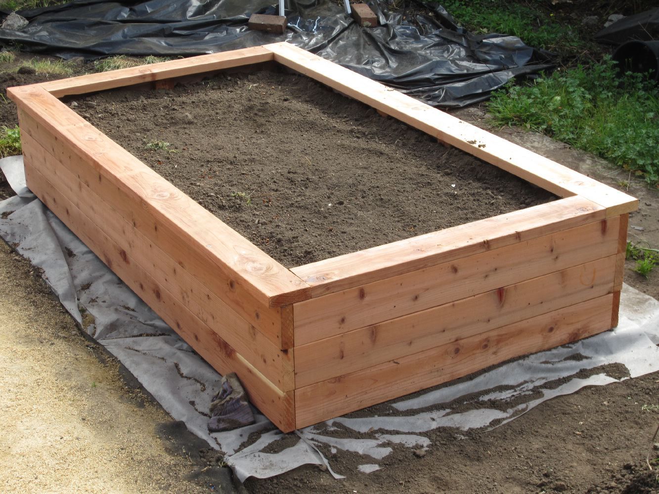 Building a Planter Box in Winter